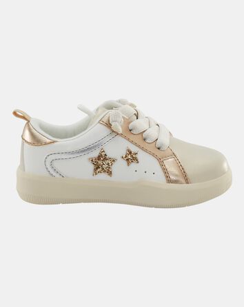 Toddler Metallic Star Sneakers - Gold, 
