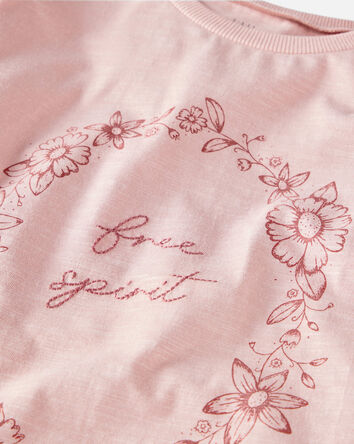 Girls Organic Cotton Free Spirit Long-Sleeve Tee, 