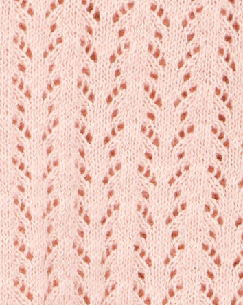 Kid Tie Cardigan Top - Pink, 