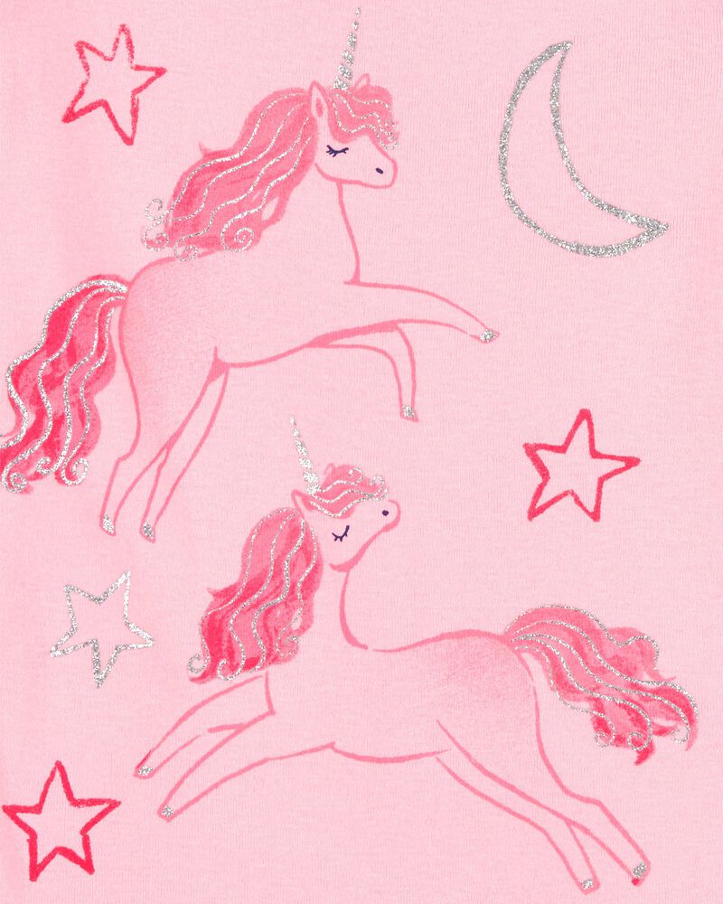 Toddler 4-Piece Unicorn Cotton Pajamas, image 2 of 4 slides