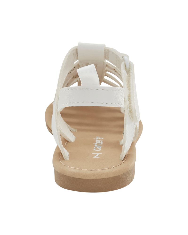 Toddler Casual Sandals - White, image 3 of 7 slides
