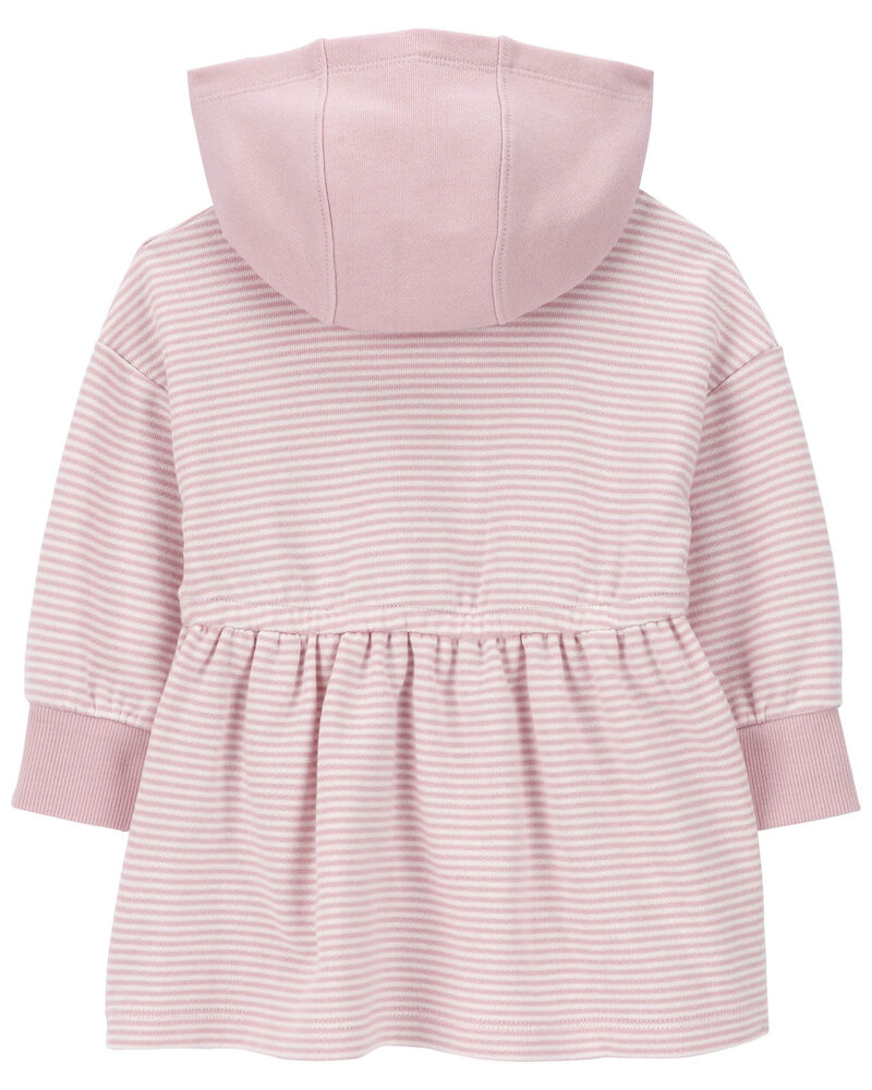 Baby Striped Hooded Dress, image 2 of 5 slides