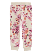 Baby Floral Print Fleece Joggers, image 2 of 4 slides
