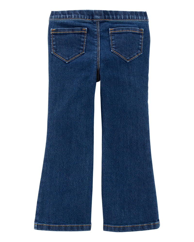 Baby Flare Pull-On Denim Jeans, image 2 of 4 slides