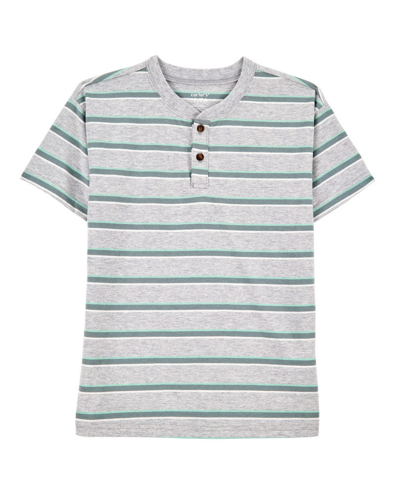 Kid 2-Piece Henley & Shorts Outfit Set, image 2 of 6 slides