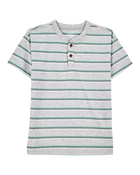 Kid 2-Piece Henley & Shorts Outfit Set, image 2 of 6 slides