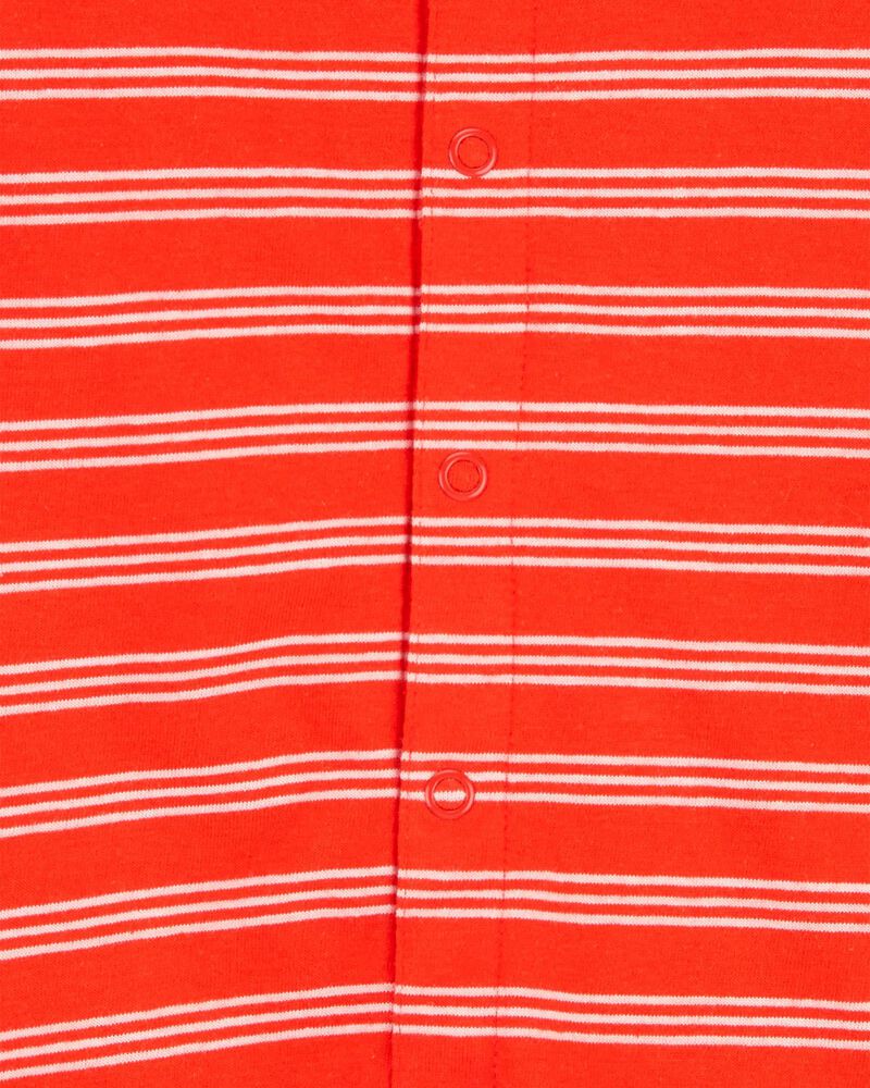 Baby Striped Snap-Up Romper, image 2 of 3 slides