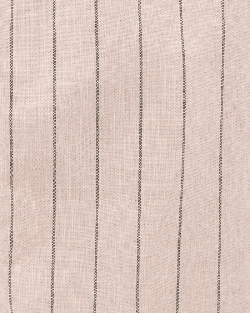 Baby Striped Pull-On Cotton Pants - Tan, image 3 of 4 slides