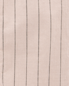 Baby Striped Pull-On Cotton Pants - Tan, image 3 of 4 slides