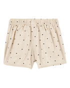 Toddler Polka Dot Linen Look-Alike Skort - Tan, image 5 of 7 slides