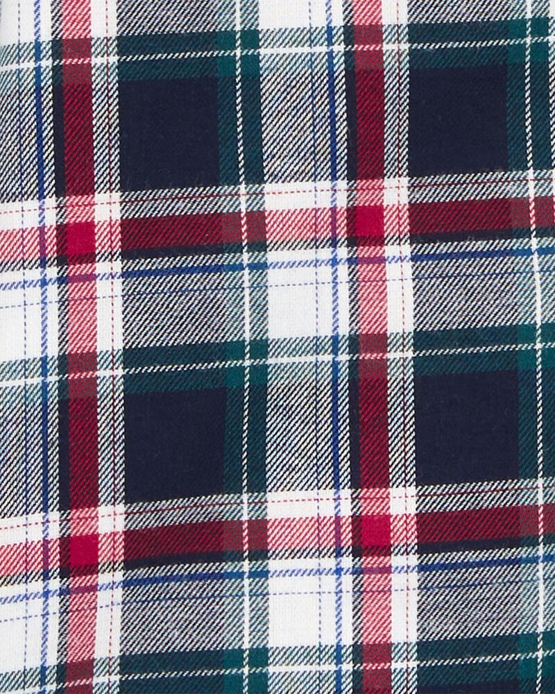 Plaid Button-Front Shirt, image 3 of 4 slides