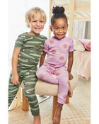 Toddler 4-Piece Daisy 100% Snug Fit Cotton Pajamas, image 2 of 5 slides