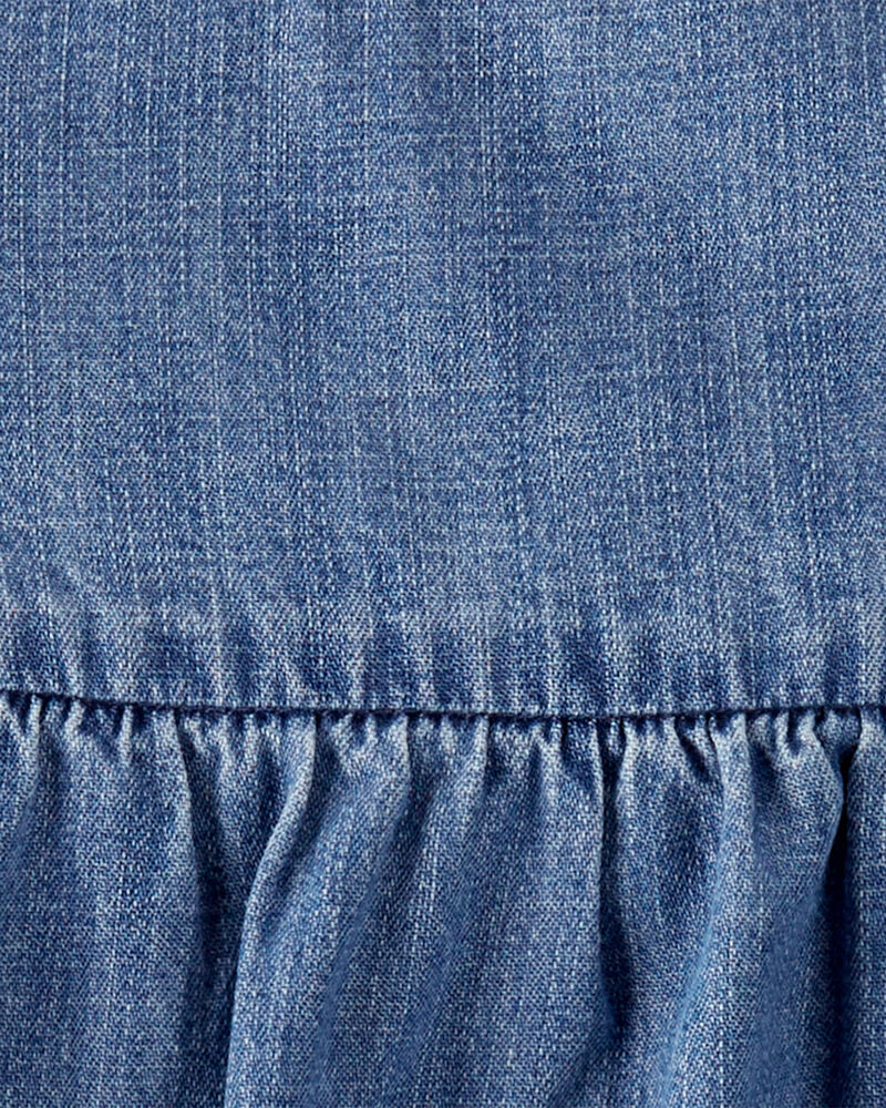 Baby Organic Cotton Chambray Pocket Dress, image 4 of 6 slides