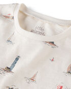Toddler 2-Pack Organic Cotton Coastal Knit Tees, image 2 of 5 slides