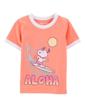 Toddler Snoopy Graphic Short-Sleeve Tee - Orange, 