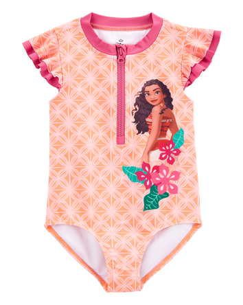 Toddler Disney© Moana 1-Piece Swimsuit - Orange, 