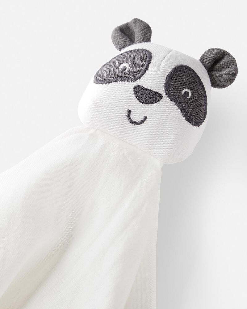 Baby Cotton Muslin Panda Lovey, image 3 of 3 slides