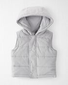 Baby Corduroy Puffer Vest Made with Organic Cotton, image 1 of 3 slides