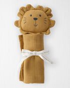 Baby Organic Cotton Lion Lovey, image 2 of 3 slides