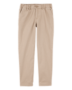 Kid Stretch Chino Uniform Pants - Khaki, image 1 of 4 slides