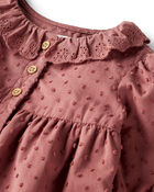 Baby Girl Organic Cotton Prairie Bubble, image 2 of 5 slides