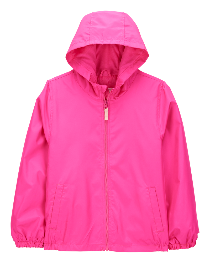 Kid Solid Windbreaker Jacket - Pink, image 1 of 3 slides