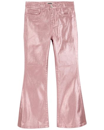 Metallic Flare Pants, 