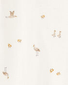 Baby 2-Pack Sleeper Gowns - Ivory/Tan, image 3 of 5 slides