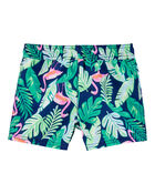 Toddler Tropical Print Swim Trunks, image 2 of 5 slides