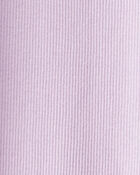 Girls 100% Cotton Pull-On Stretch Leggings - Purple, image 3 of 4 slides