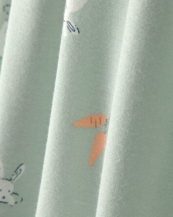 Baby Girl 2-Pack Easter Bunny PurelySoft Headwraps - Green/Ivory, 