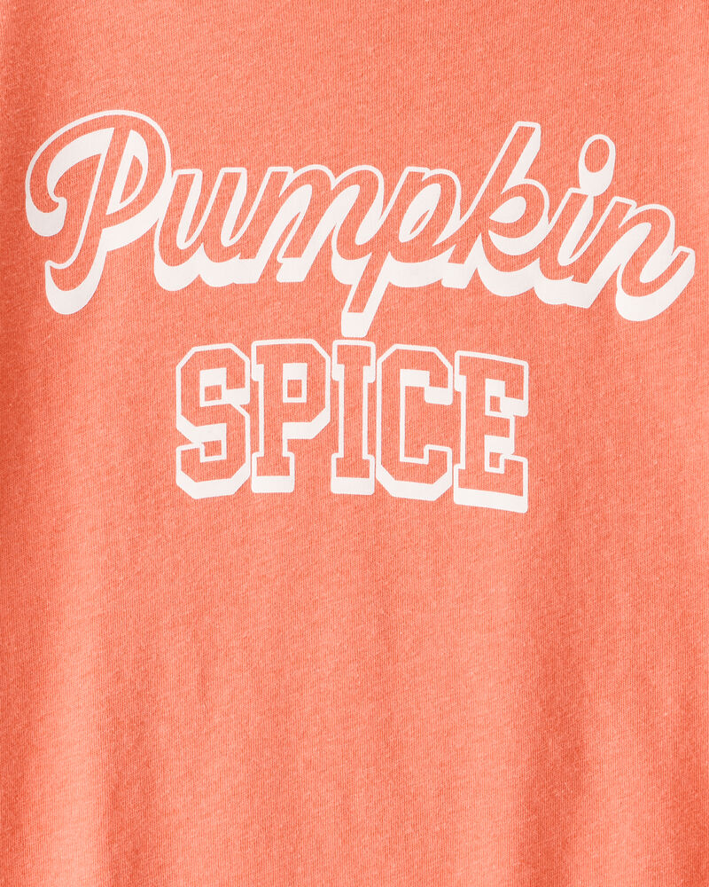 Pumpkin Spice Short-Sleeve Graphic Tee - Orange, image 2 of 3 slides