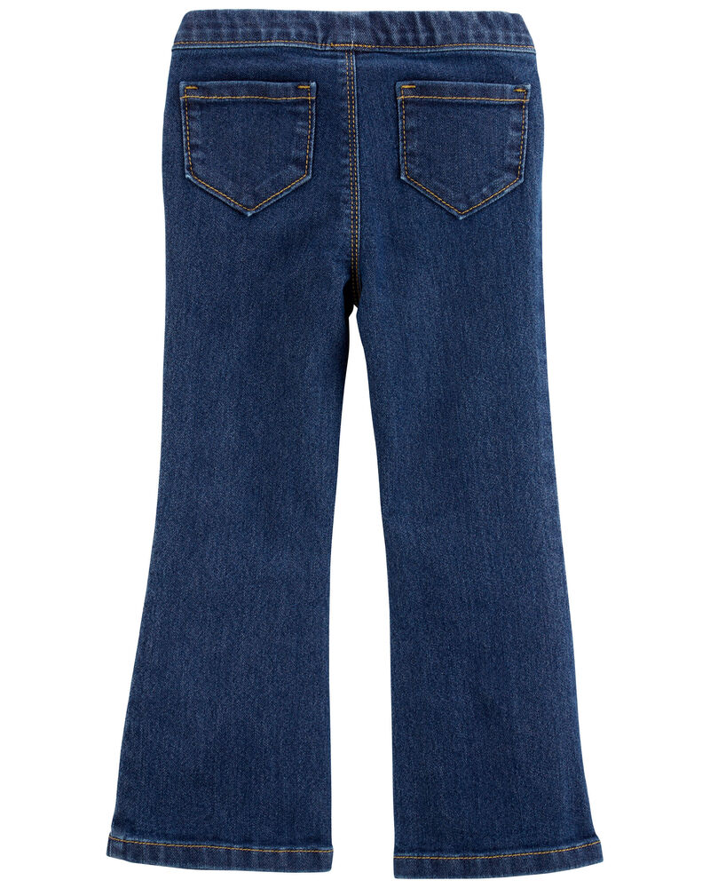 Toddler Flare Pull-On Denim Jeans, image 2 of 4 slides