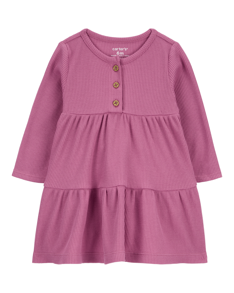 Baby Tiered Thermal Dress, image 1 of 5 slides