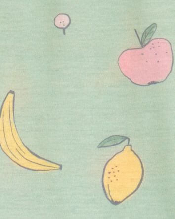 Girls Fruit Loose Fit 2-Piece Pajamas - Green, 