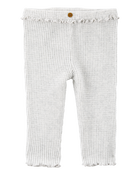 Baby Girl Pull-On Thermal Pants, image 1 of 4 slides