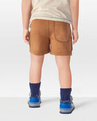 Toddler Pull-On French Terry Rec Shorts - Brown, image 3 of 7 slides