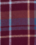 Kid Plaid Cotton Long-Sleeve Button-Down Shirt - Plaid, image 2 of 4 slides