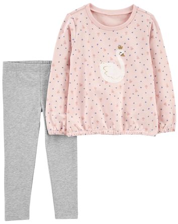 Toddler 2-Piece Amour Top & Legging Set, 