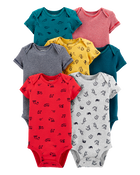 Baby 7-Pack Animal Original Bodysuits, image 1 of 6 slides