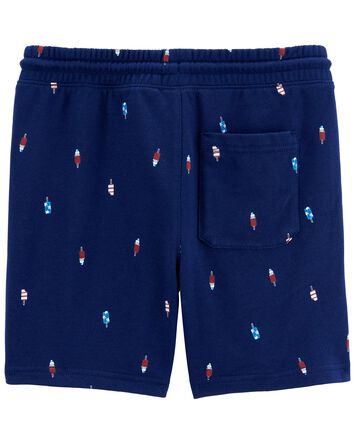 Kid Popsicle Pull-On French Terry Shorts, 