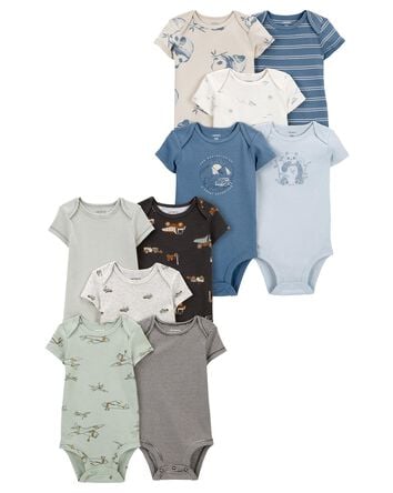 Baby 10-Pack Short-Sleeve Bodysuits, 