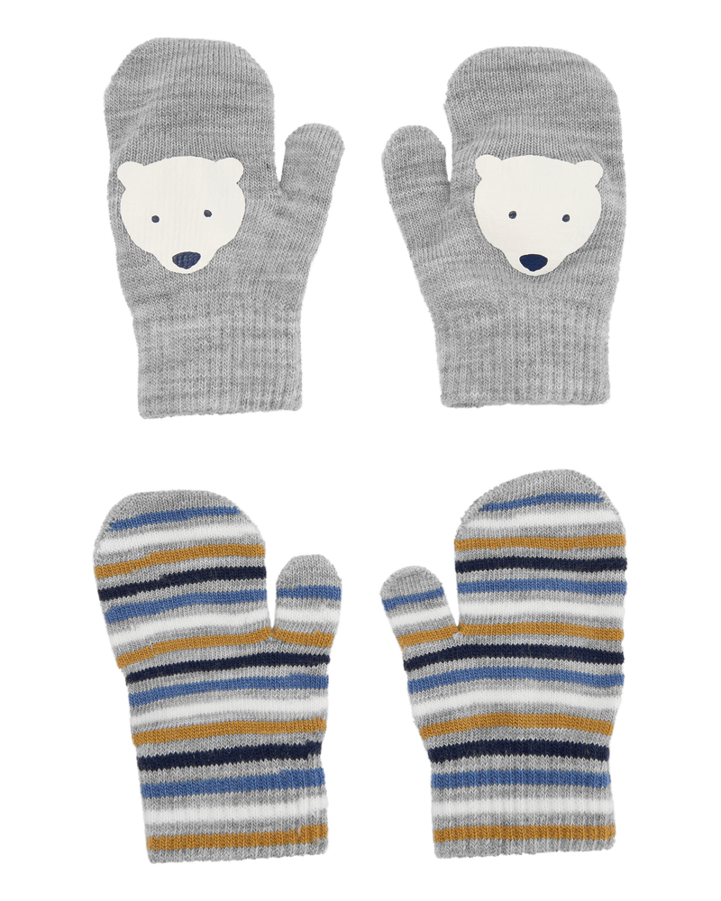 Toddler 2-Pack Gripper Mittens, image 1 of 2 slides