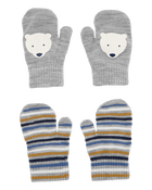 Toddler 2-Pack Gripper Mittens, image 1 of 2 slides