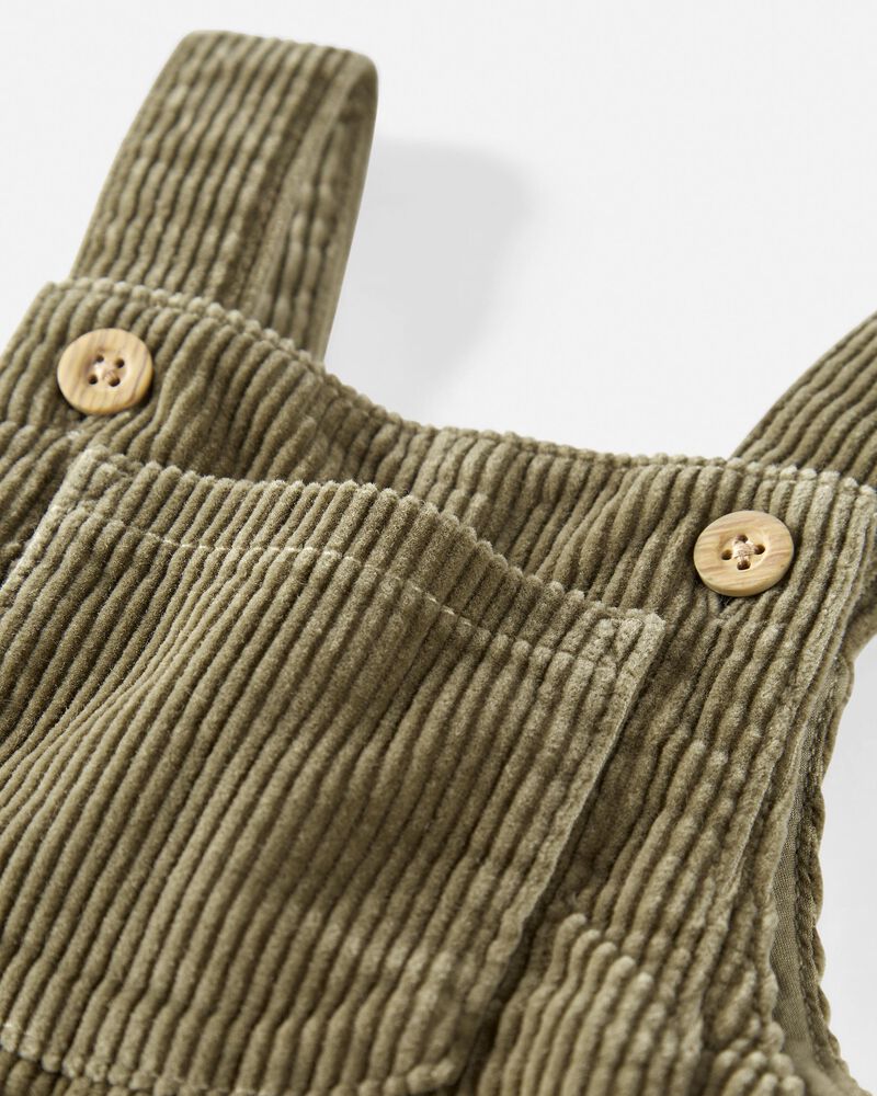Baby Organic Cotton Corduroy Overalls, image 3 of 4 slides