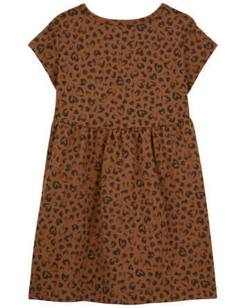 Toddler Leopard Jersey Dress, 