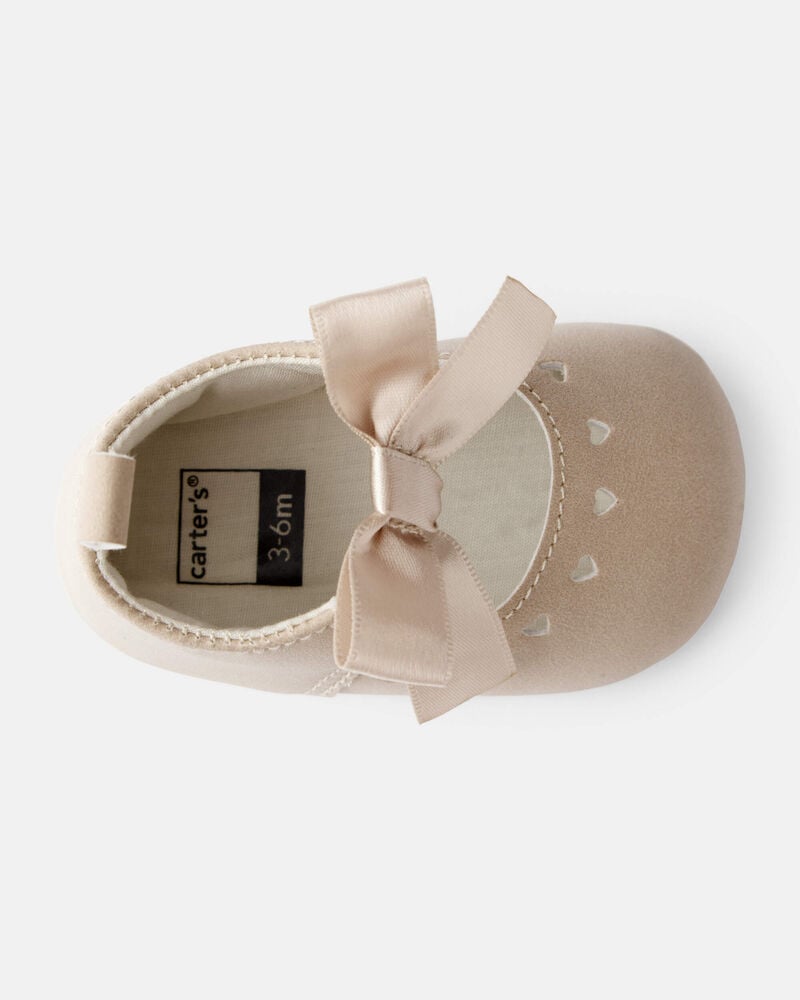 Baby Girl Bow Casual Shoes - Brown, image 4 of 6 slides