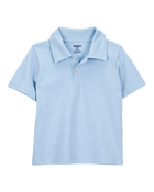 Toddler 2-Pack Pique Uniform Polo Shirts - Blue, image 2 of 3 slides