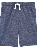 Navy - Kid Athletic Shorts In BeCool™ Fabric