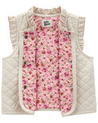 Baby Ruffle Quilted Vest, image 2 of 3 slides